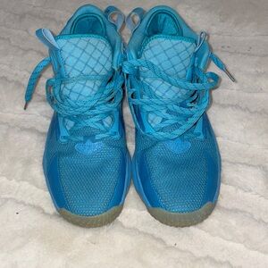 Adidas Dame 8, Young DollaVibrant Blue Athletic Sneakers